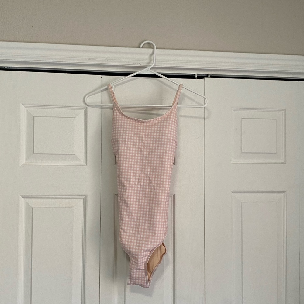 Albion Pink and White Swimsuit Size M
